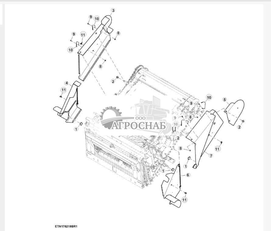 Щиток привода наклонной камеры 